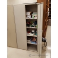 Global Beige Metal 2 Door Storage Cabinet